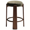 Zelená ořechová barová židle Kave Home Granite II. 75 cm