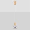 Kouřově šedé skleněné závěsné LED světlo Voi 17 cm -fv-interier-25