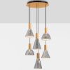 Kouřově šedé skleněné závěsné LED světlo Voi 52 cm -fv-interier-25