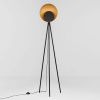 Černo-zlatá kovová stojací LED lampa Kitro 151 cm -fv-interier-25