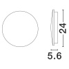 Černé kovové venkovní nástěnné LED světlo Cooper 24 cm