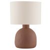 Hnědo-bílá stolní lampa Separe