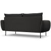 Černá bouclé trojmístná pohovka Cosmopolitan Design Vienna 200 cm