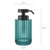 Tyrkysový skleněný dávkovač mýdla Lido 300 ml