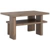Hnědý dřevěný konferenční stolek Karup Design Japan 68 x 45 cm