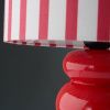 Červená keramická stolní lampa FONSO -fv-interier-25