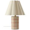 Béžová keramická stolní lampa RUTHIE