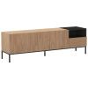 TV stolek Cailin 180 x 40 cm s dřevěným dekorem