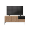 TV stolek Marckeric Cailin 140 x 40 cm s dřevěným dekorem