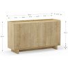 Komoda Marckeric Daira 140 x 40 cm s dubovým dekorem