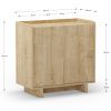 Komoda Marckeric Daira 80 x 40 cm s dubovým dekorem