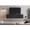Černý TV stolek Daroca 180 x 35 cm -fv-interier-25