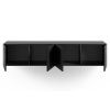Černý TV stolek Marckeric Daroca 180 x 35 cm