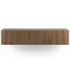 Hnědý TV stolek Marckeric Daroca 180 x 35 cm s dubovým dekorem