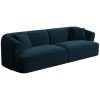 Petrolejově modrá sametová čtyřmístná pohovka Campi 255 cm