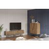Hnědý TV stolek Eldia 200 x 35 cm s dubovým dekorem -fv-interier-25