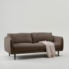 Hnědá žinylková pohovka NELSON 199 cm -fv-interier-25