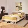 Béžová bouclé dvoulůžková postel Odina 160 x 200 cm s přírodní podnoží -fv-interier-25