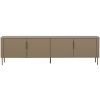 Béžovohnědý dřevěný TV stolek Gunnar 200 x 44 cm
