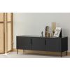 Černý dřevěný TV stolek Gunnar 154 x 44 cm -fv-interier-25