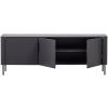 Černý dřevěný TV stolek Gunnar 154 x 44 cm
