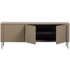 Béžovohnědý dřevěný TV stolek Gunnar 154 x 44 cm
