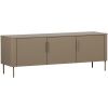 Béžovohnědý dřevěný TV stolek Gunnar 154 x 44 cm