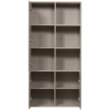 Světle šedá dřevěná modulární skříň Meggy 215 x 108 cm, levá