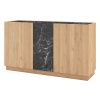 Komoda Marckeric Dione 140 x 40 cm s dubovým dekorem