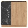 Komoda Marckeric Dione 80 x 42 cm s dubovým dekorem