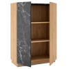Komoda Marckeric Dione 90 x 40 cm s dubovým dekorem