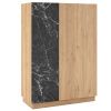 Komoda Dione 90 x 40 cm s dubovým dekorem