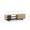 TV stolek Marckeric Cequoia 160 x 35,5 cm s dubovým dekorem