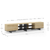 TV stolek Marckeric Cequoia 230 x 35,5 cm s dubovým dekorem