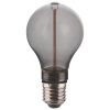 Kouřově šedá dekorativní stmívatelná LED žárovka Deco A60 E27 2W