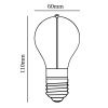 Jantarově hnědá dekorativní stmívatelná LED žárovka Deco G95 E27 4W