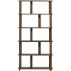 Hnědý dubový regál Riss 186 x 90 cm