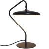 Černá kovová stolní LED lampa Artist
