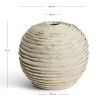Béžová keramická váza Kave Home Evania 21 cm