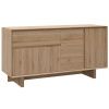 Komoda Carpi 146 x 45 cm s dubovým dekorem