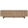 TV stolek Marckeric Carpi 180 x 45 cm s dubovým dekorem