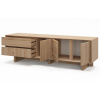TV stolek Marckeric Carpi 180 x 45 cm s dubovým dekorem