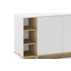 Bílá lakovaná komoda Cequoia 170 x 40 cm s dubovým dekorem -fv-interier-25