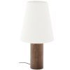 Tmavá dřevěná stolní lampa Kave Home Marga
