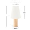 Dřevěná stolní lampa Kave Home Marga