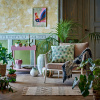Zelený bavlněný pléd Bloomingville Ugento 160 x 130 cm -fv-interier-25