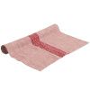 Červený lněný běhoun kave home Calena 50 x 150 cm