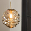 Hnědé skleněné závěsné světlo Honeycomb 34 cm -fv-interier-25