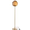 Hnědá skleněná stojací lampa Honeycomb 156 cm
