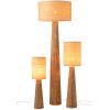 Hnědá stojací lampa Umbrella 157 cm